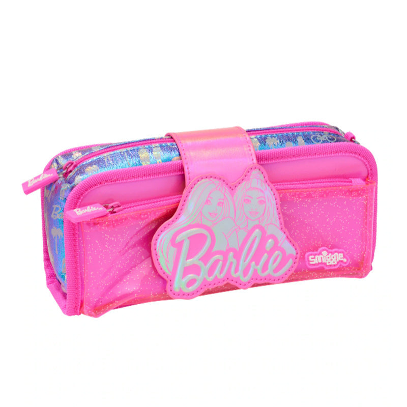 Smiggle Barbie Design 5Pcs Set Backpack 38cm Lunch Box Lunch Bag Case Bottle