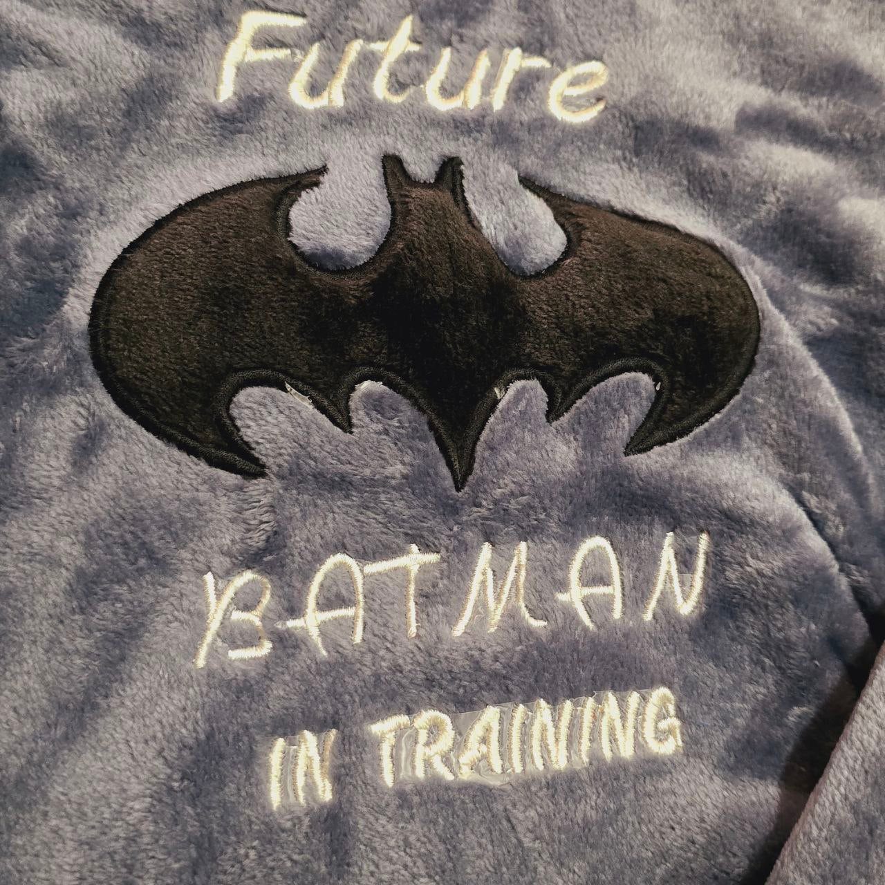 Pyjama Warm Grey BatMan Design Size 2-8y