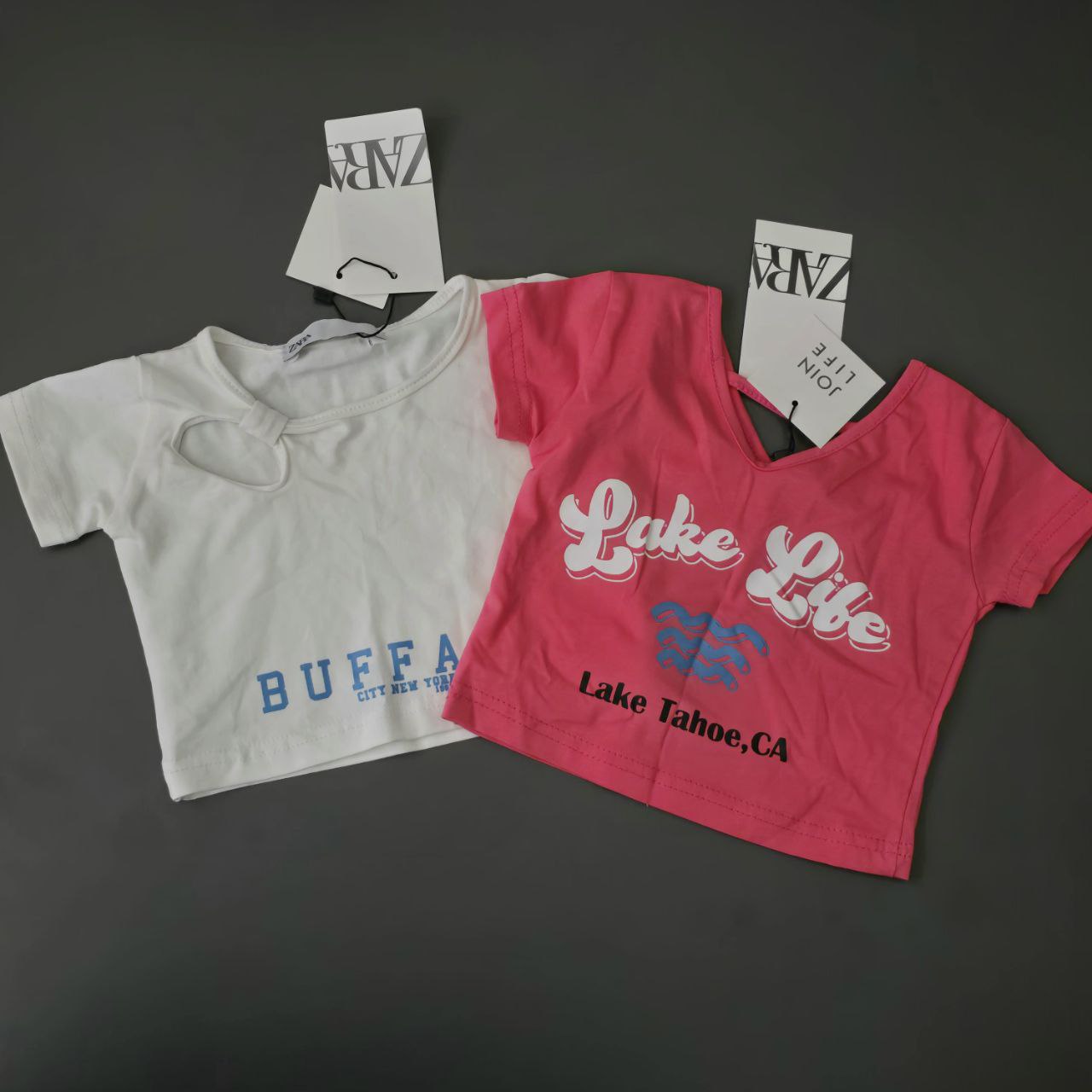 White Tshirt For Girls Brand Zara Size 2y