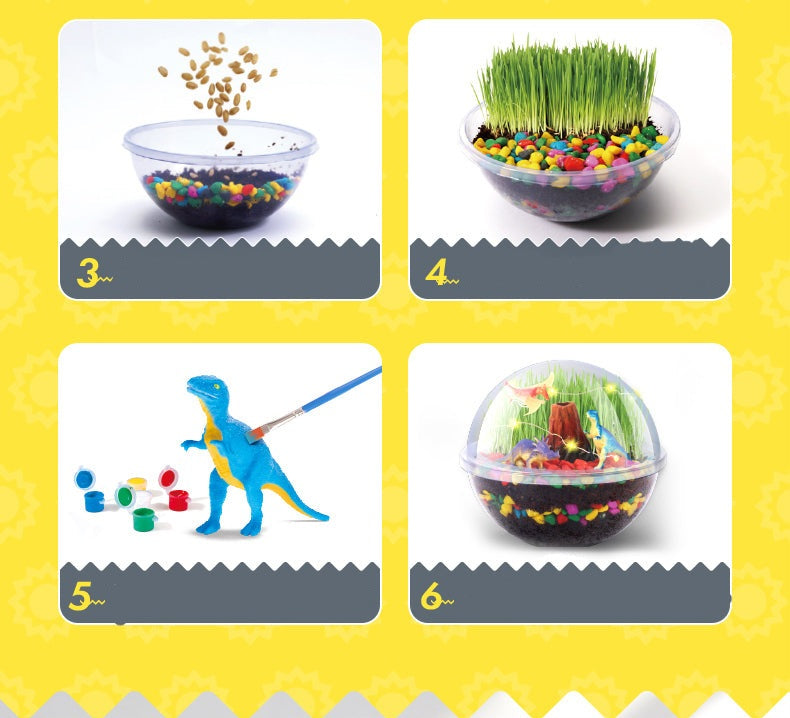 Terrarium Kit Dinosaur/Unicorn Design For Kids