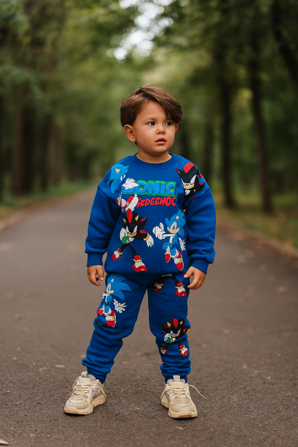 Warm Winter With Fleece Sonic Outfit 3-10y