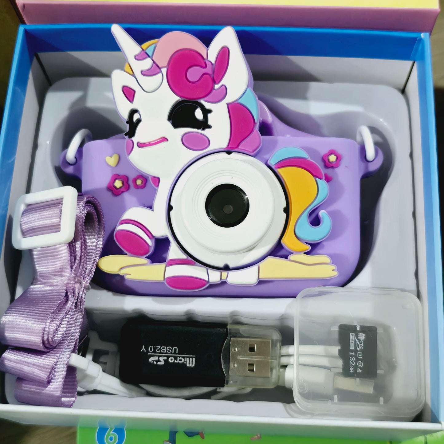 Camera Digital Purple Unicorn For Kids
