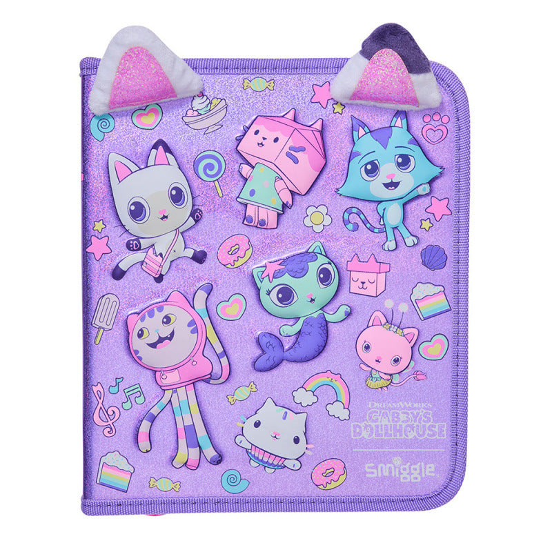 Smiggle Gabby's Dollhouse Set Of 3pcs Bottle Lunch Box Backpack 42cm