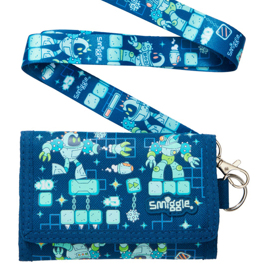Smiggle Game Robbot Wallet Lanyard