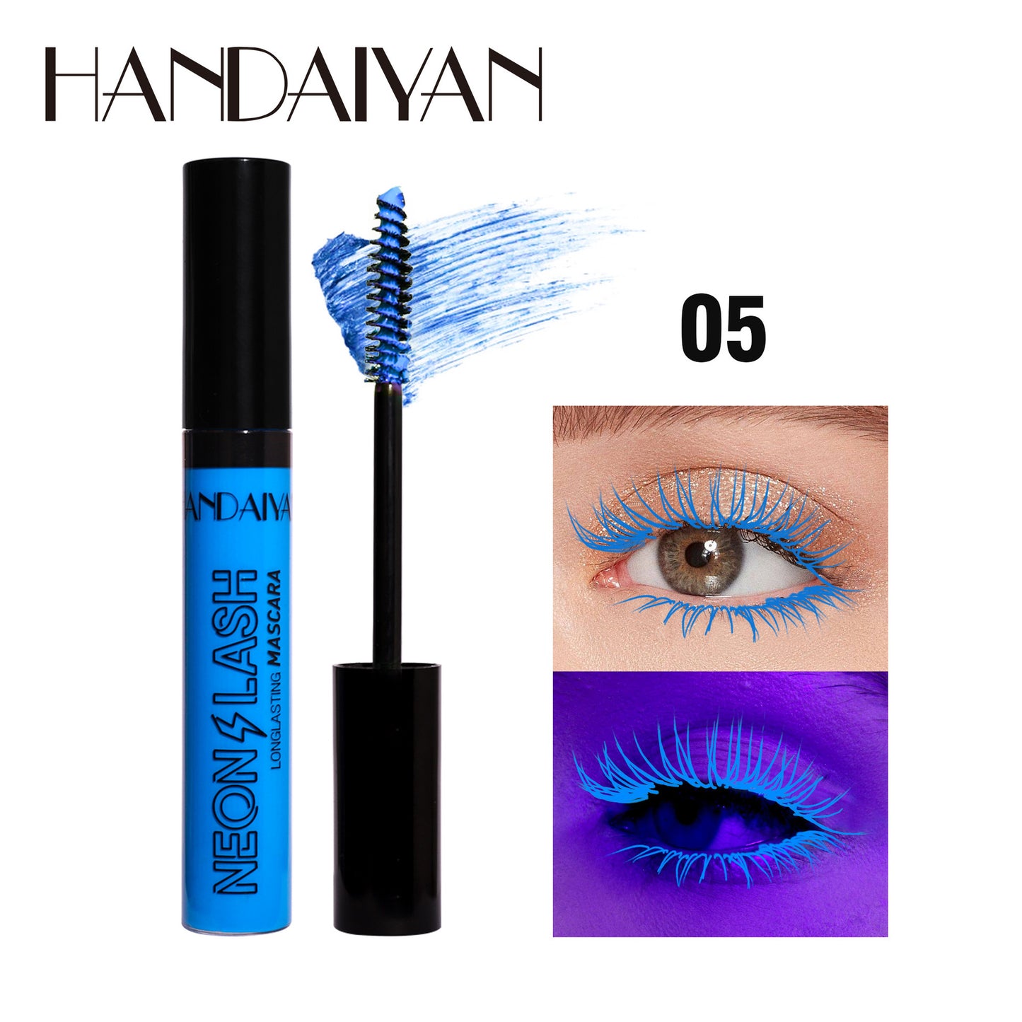 Neon Mascara HANDAIYAN Neon Lash Long-lasting Waterproof Bring Color To Your Eyes