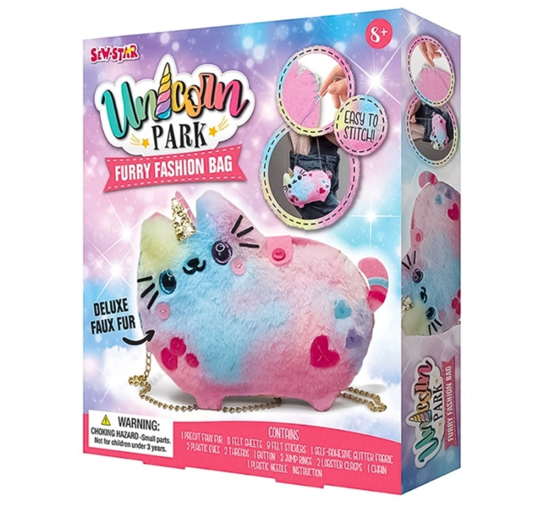 Unicorn Park Furry Fashion Bag Diy For Kids