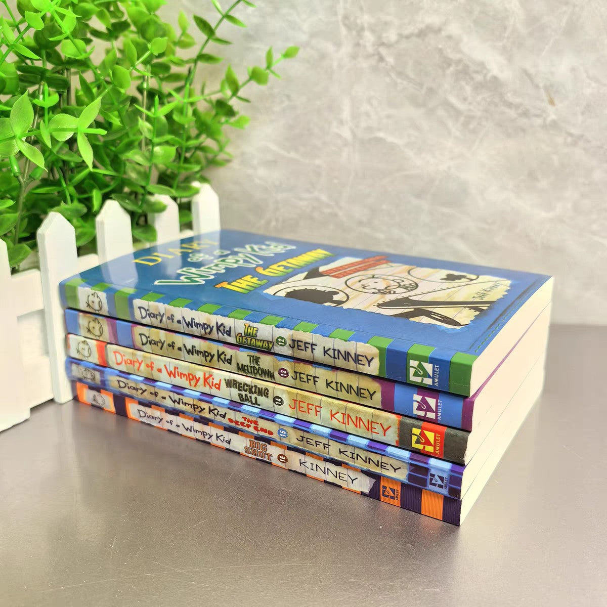 Diary Of A Wimpy Kid The Getaway 5 Books By Jeff Kinney 12-16