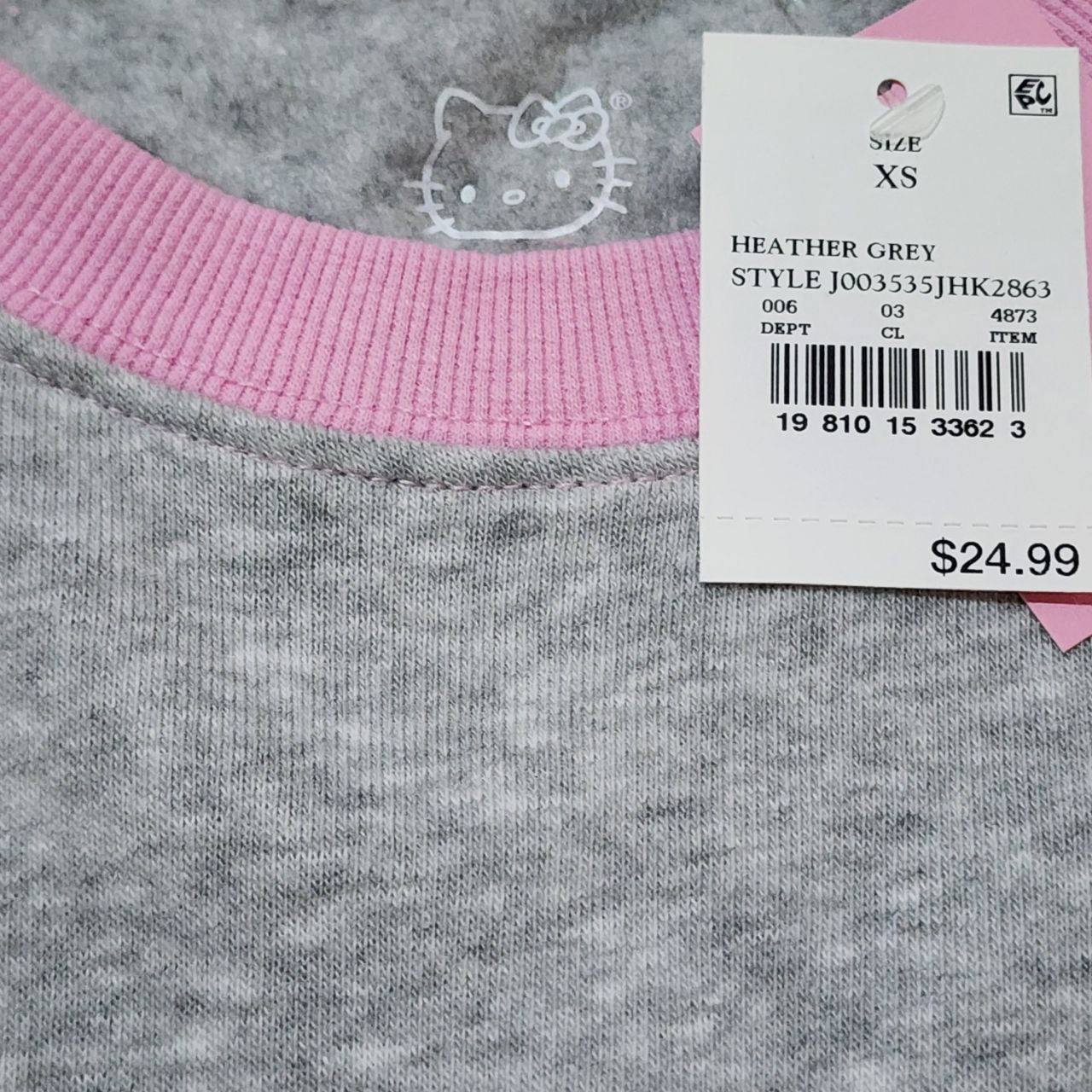 Sweater With Light Fleece Hello Kitty Design Size XS-M