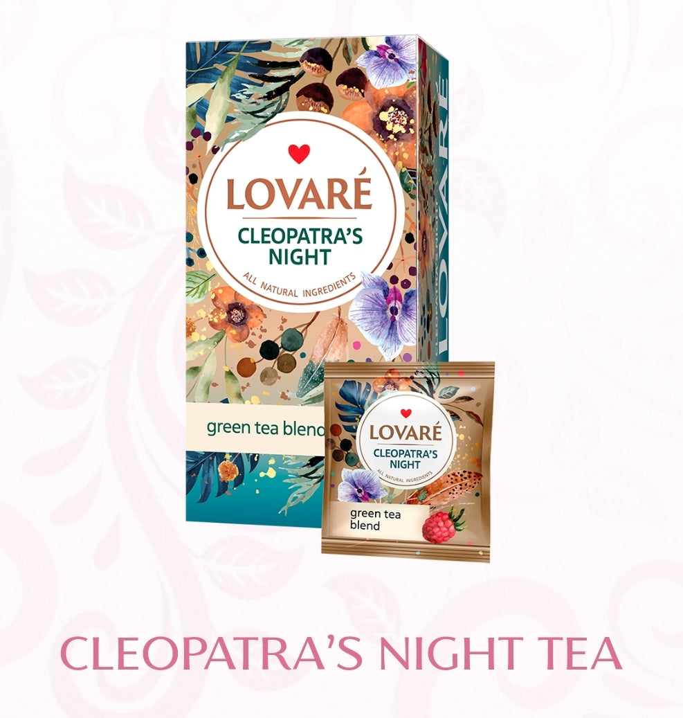 Lovare Tea in Sachets Made in Ukraine Many Flavors 24pcs Tea Box