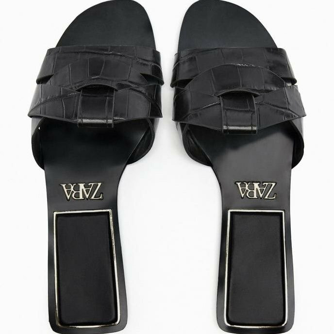 Flat Slipper Black For Women Size 41