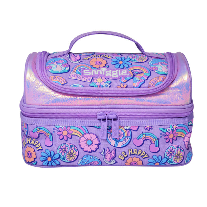Smiggle Butterfly Design Set Backpack 42cm Case Lunch Bag 3pcs