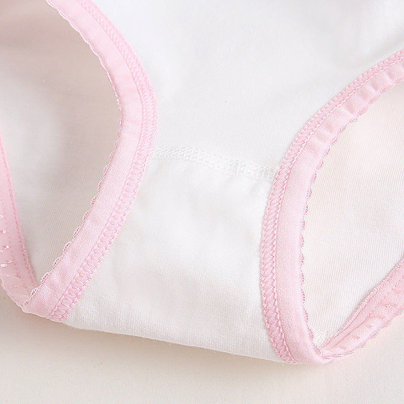 Toddler Baby Girls Cotton Underwear Boxer Briefs 3-12y Kids Panties Pink