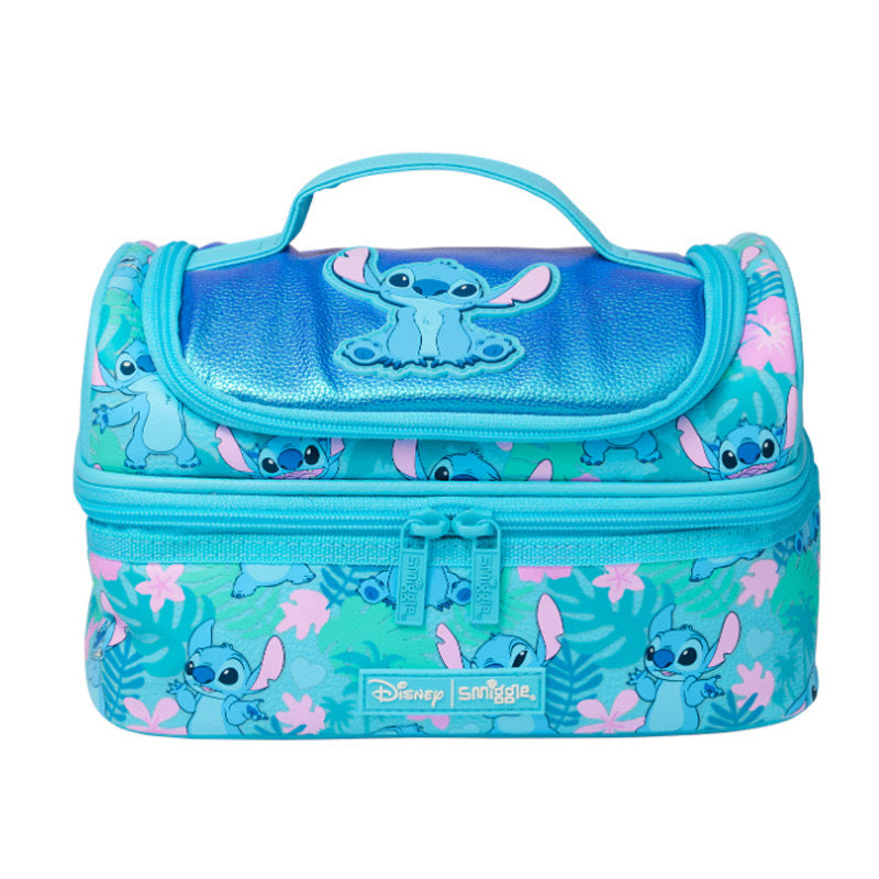 Smiggle Stitch Design Set Of 3pcs Bottle Lunch Box Backpack 42cm