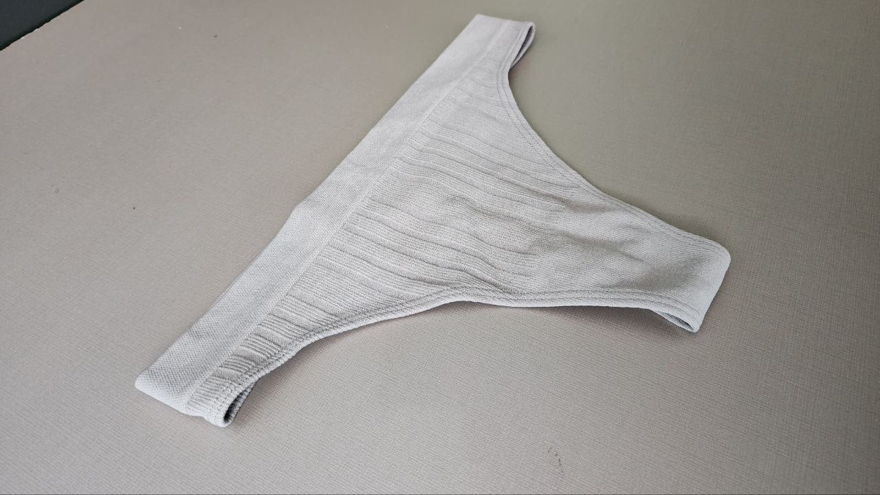 String For Sport Light Grey Underwear Panties Size S