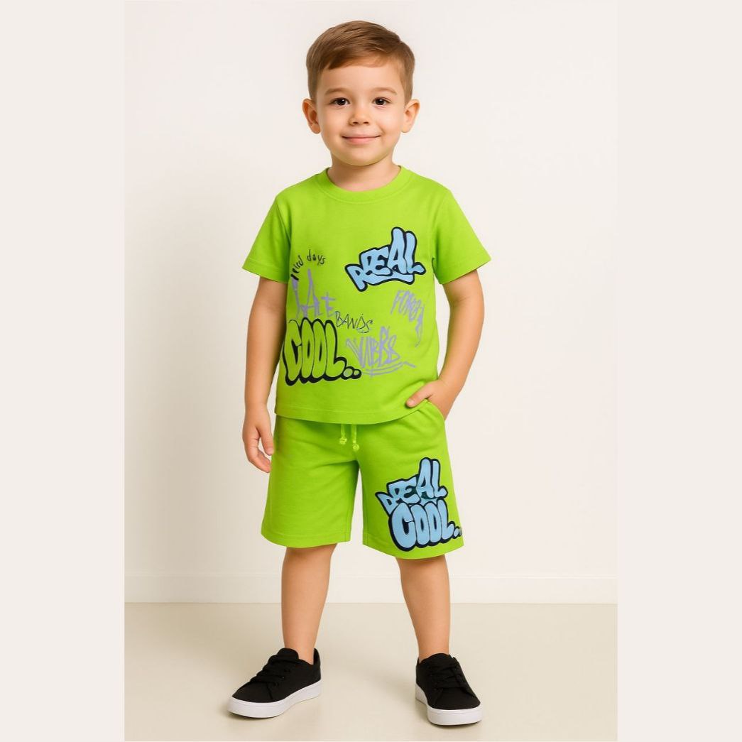 .Outfit For Kids Set Of Tshirt&Short Size 5-6y