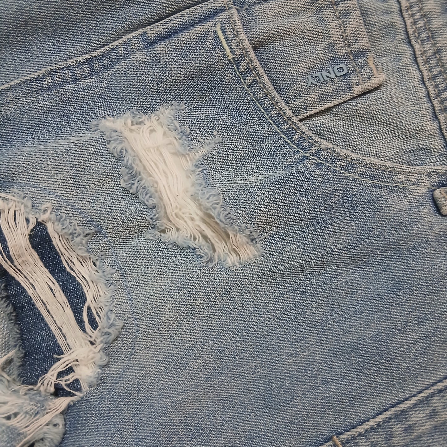 Girls Denim Overall Shorts | Size 12-14y