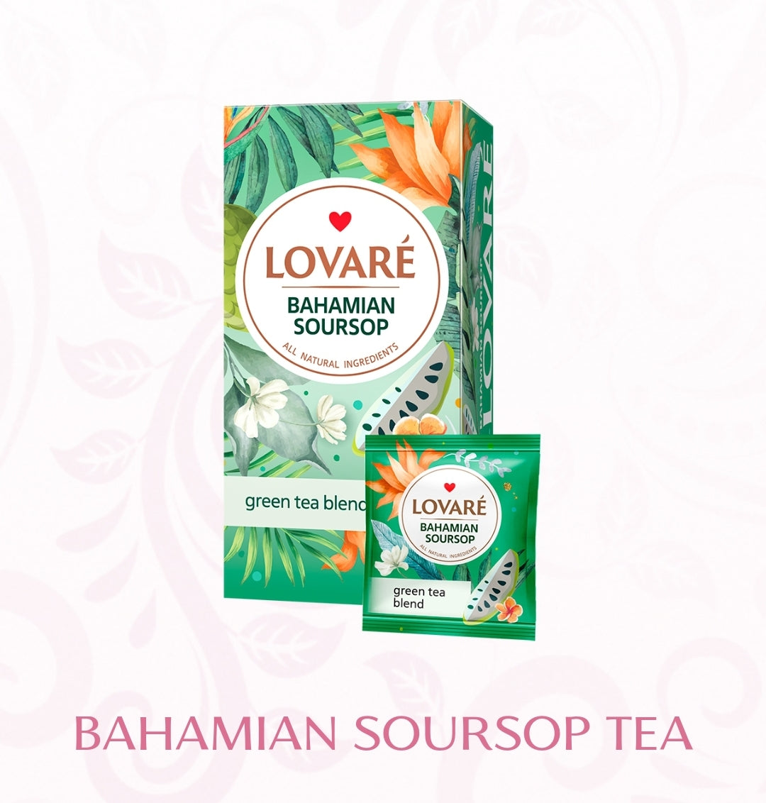 Lovare Tea in Sachets Made in Ukraine Many Flavors 24pcs Tea Box