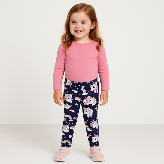 Leggings for Girls,Casual Stretch Pant Size 4-6y