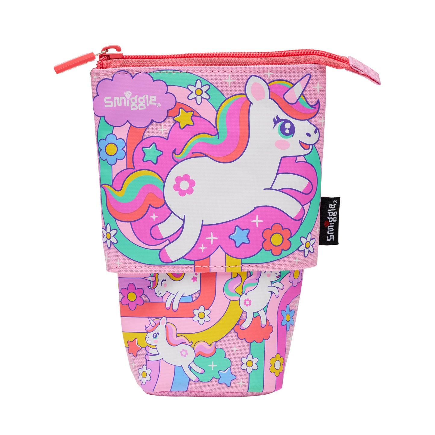 Smiggle Unicorn Design Set Of 3pcs Bottle Lunch Box Backpack 38cm