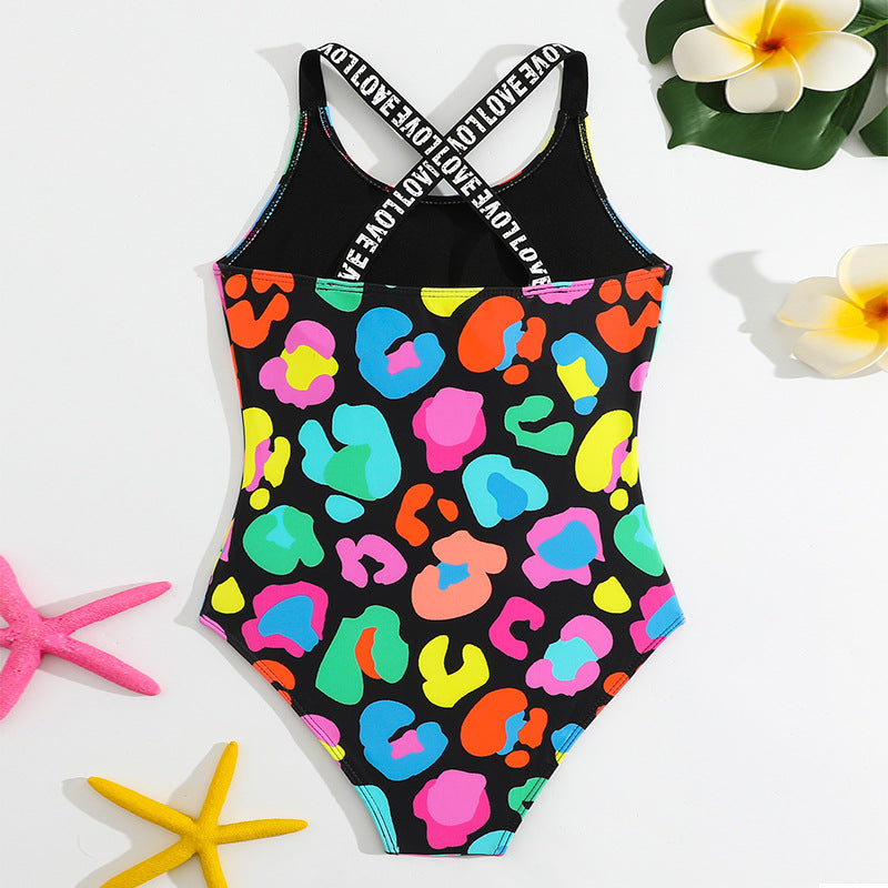 Swimwear For Girls 1 Piece Colorful Design Size 8-12y