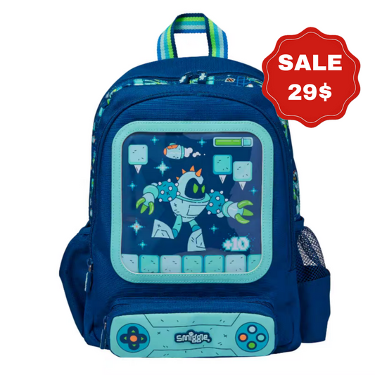 Smiggle Game Design Backpack 38cm