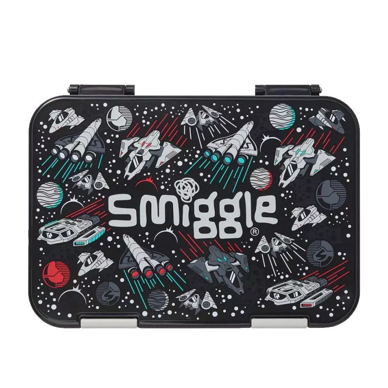 Smiggle Space Design Set Of 3pcs Bottle Lunch Box Backpack 42cm