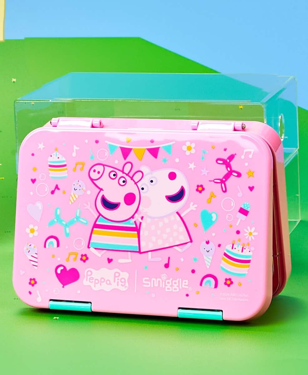 Smiggle Lunch Box Peppa Pig | 21×15×4.5cm