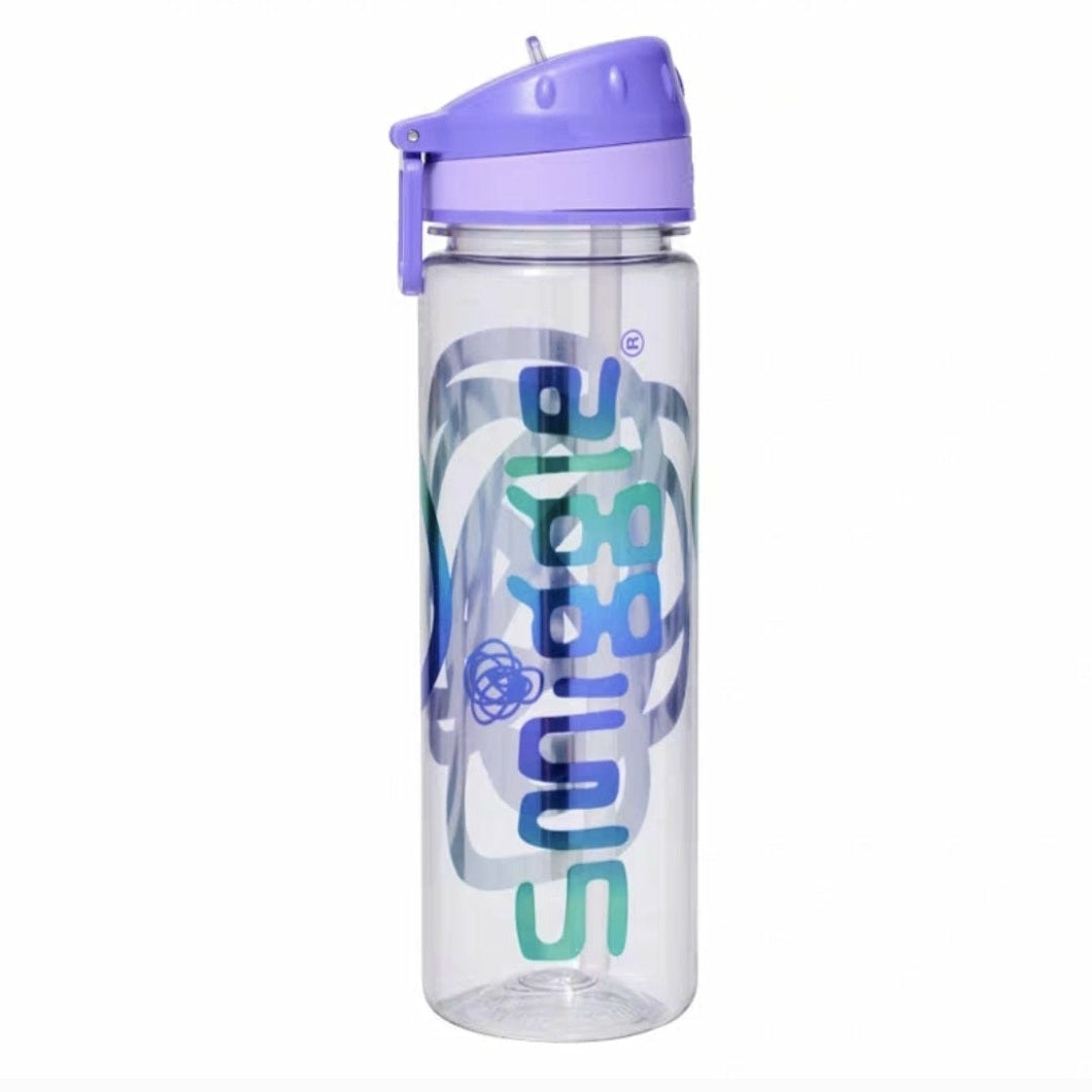 Smiggle Purple Drink Up Plastic Bottle 650 ml 24 cm