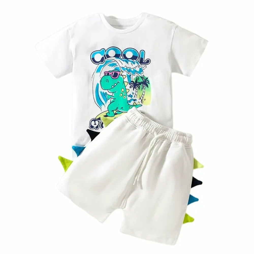 .Dinosaur Cotton Set. For 2-7y boy. 2pcs set