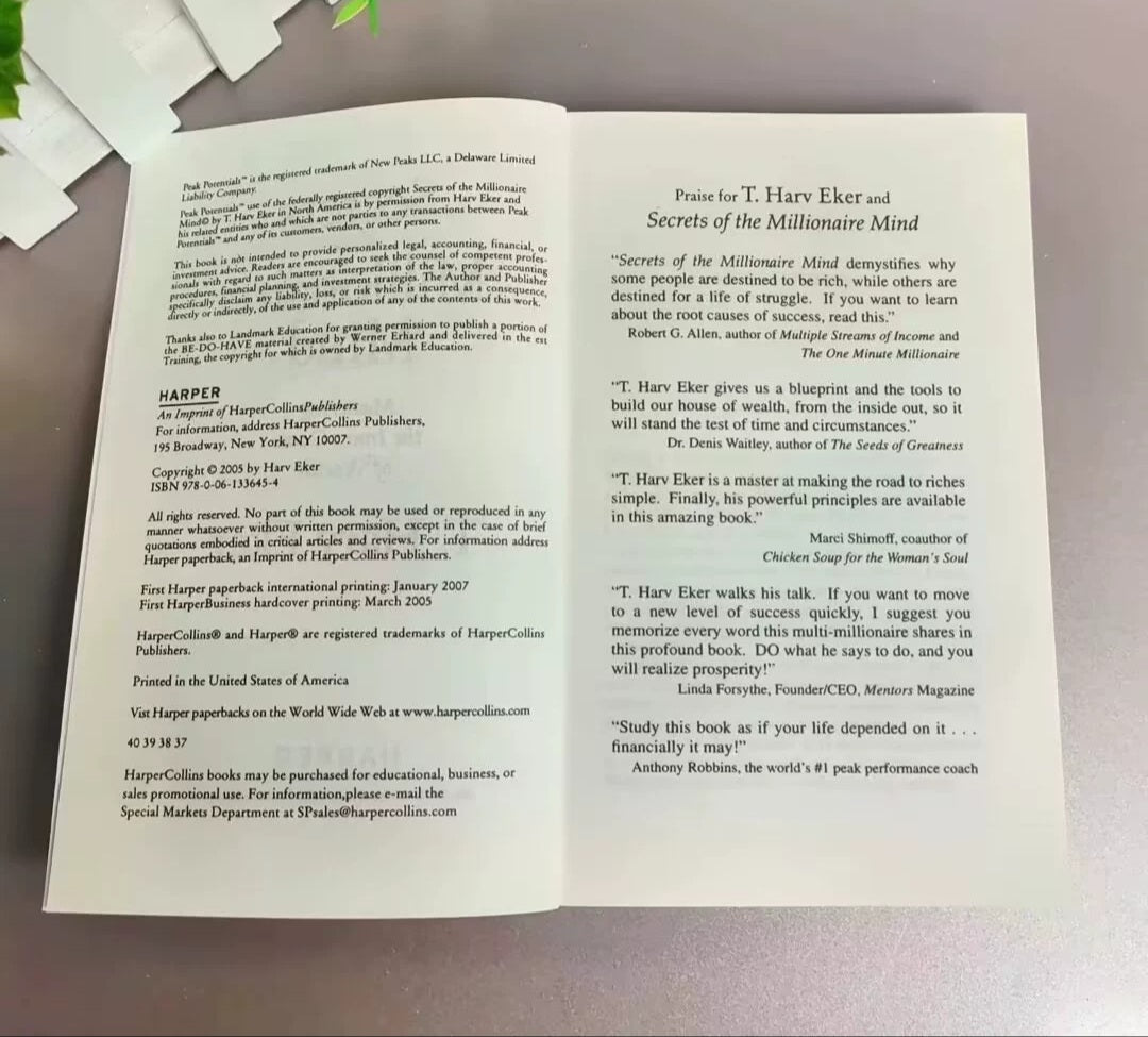 Secrets Of The Millionaire Mind Book By T. Harv Eker