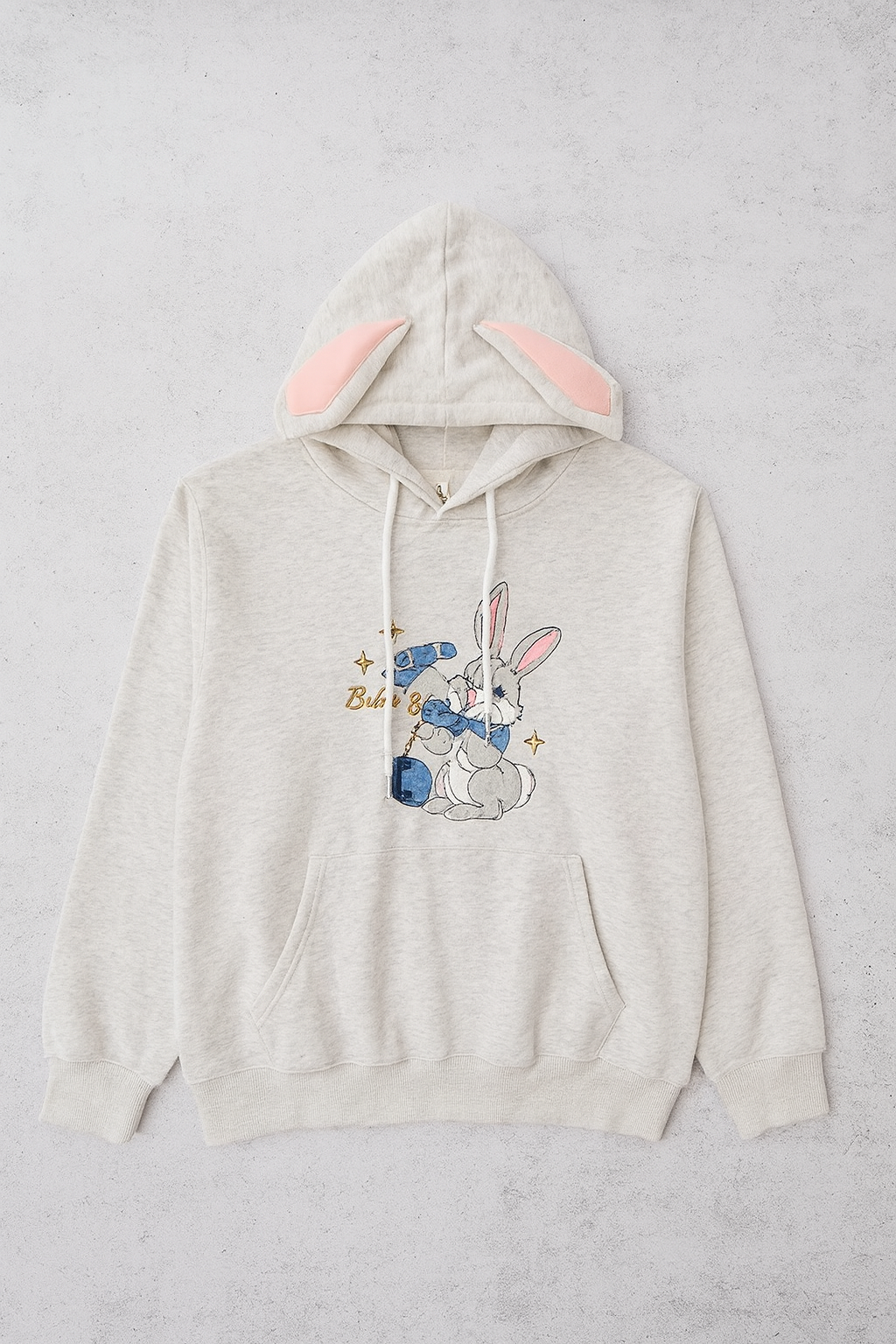 Hoodie Cotton Oversized One Size S-L Rabbit 3D Print
