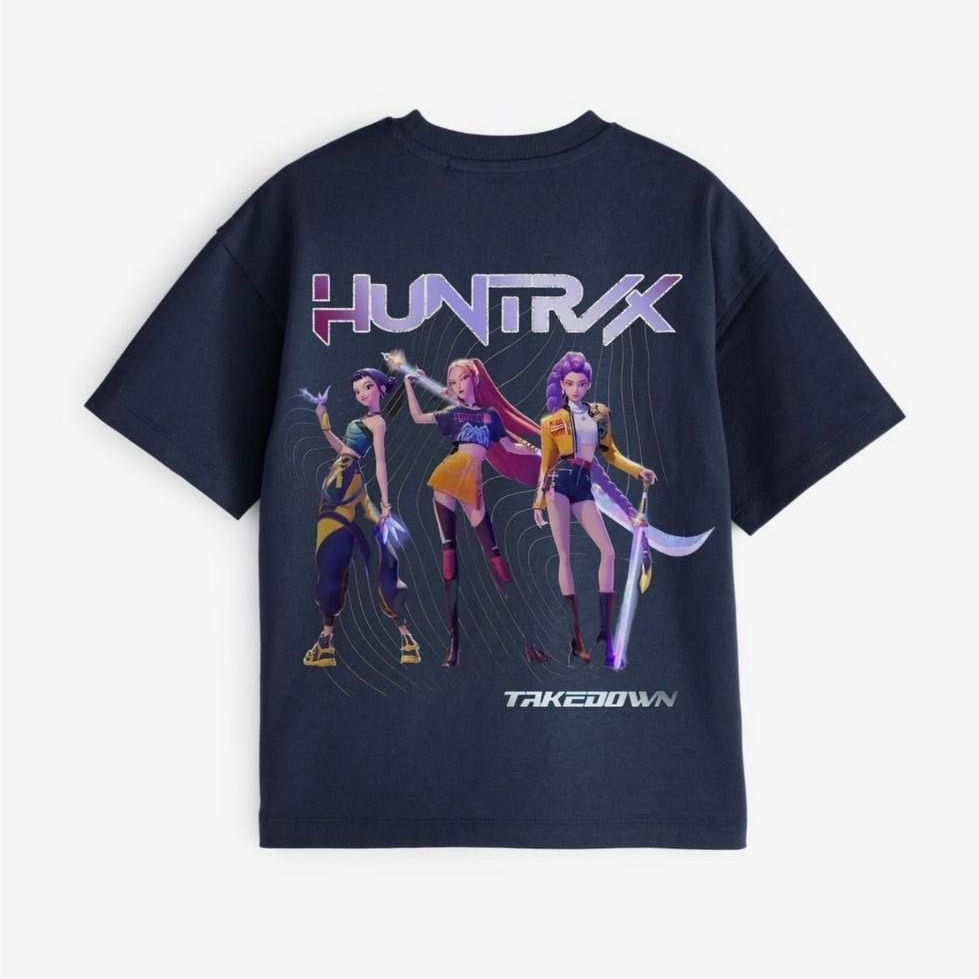 K-Pop Demon Hunters Oversized T-Shirt |Size 5-14y