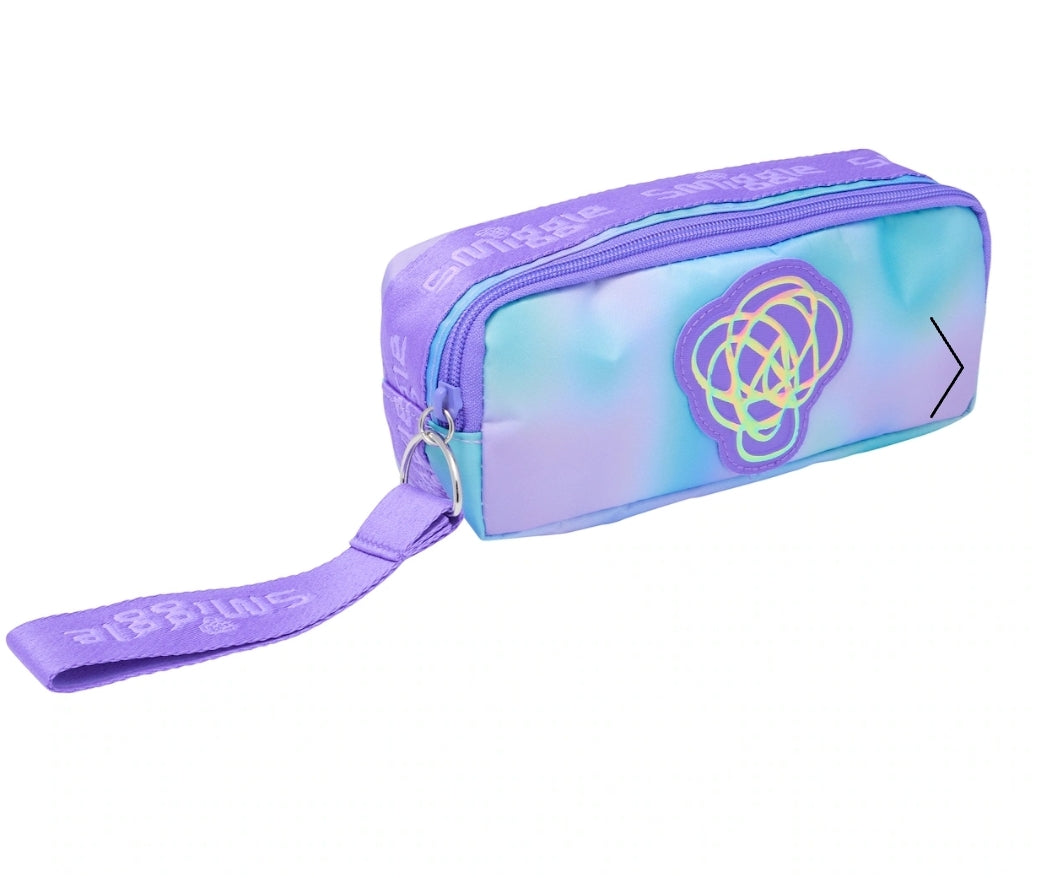 Smiggle Pencil Case Purple Color 22×9.5×6.5cm
