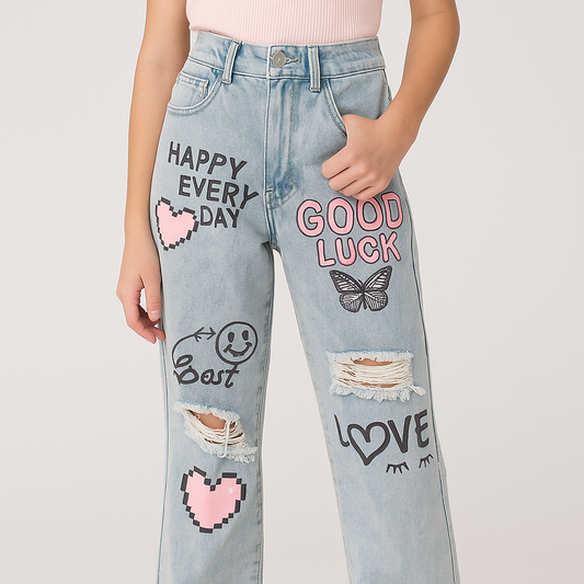 Jeans for Girls High Quality Size 8-14y