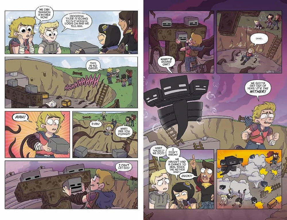 Minecraft 3 Books Set Graphic Novel Volume 1-3 Collection