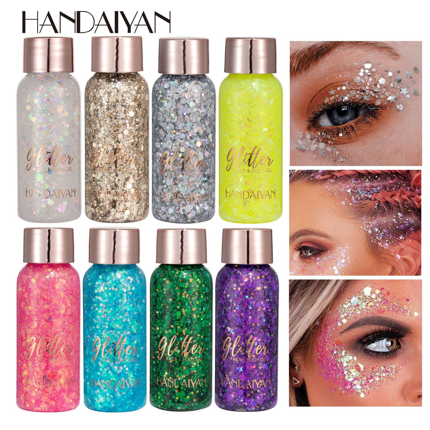 Glitter Makeup HANDAIYAN Gel Face And Body Multi-purpose