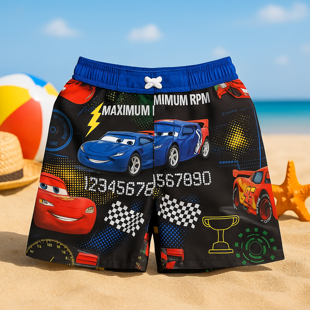 Swimwear Short For Boys Disney Cars Design Size 5y