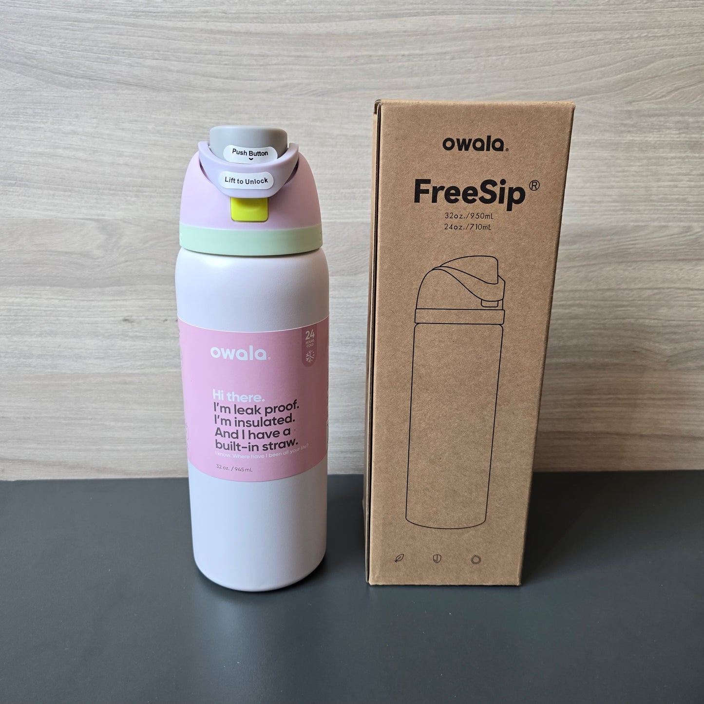 Owala Bottle Stainless Steel With Straw 710 ml 950ml