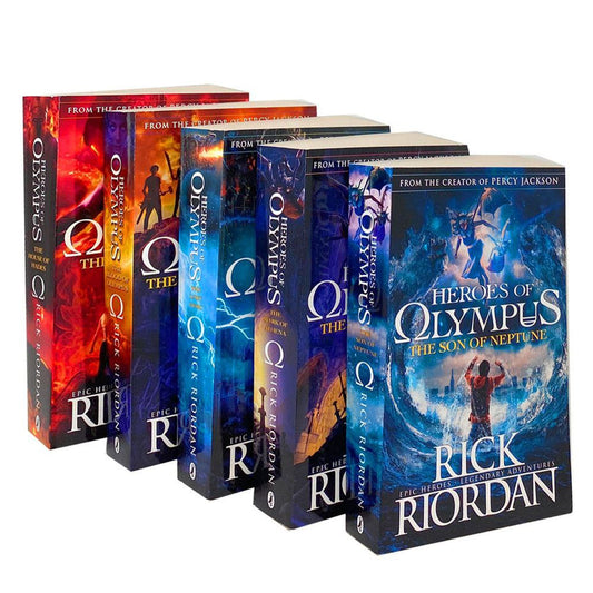Heroes Of Olympus 5 Books By Rick Riordan Soft Cover