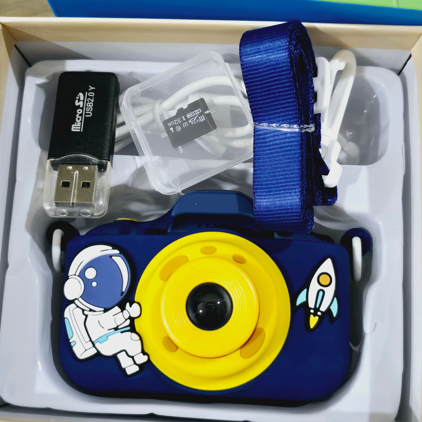Camera Digital Dark Blue Astronaut Design +32Gb