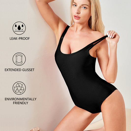 Period Swimwear For Women 1 Piece Leak Proof Size XS-XL