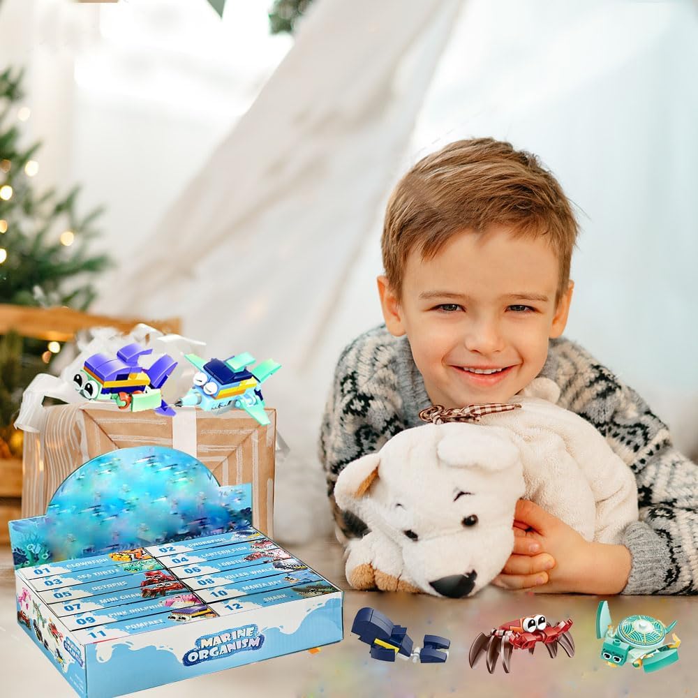 Building Blocks 12 In 1 Marine Animals