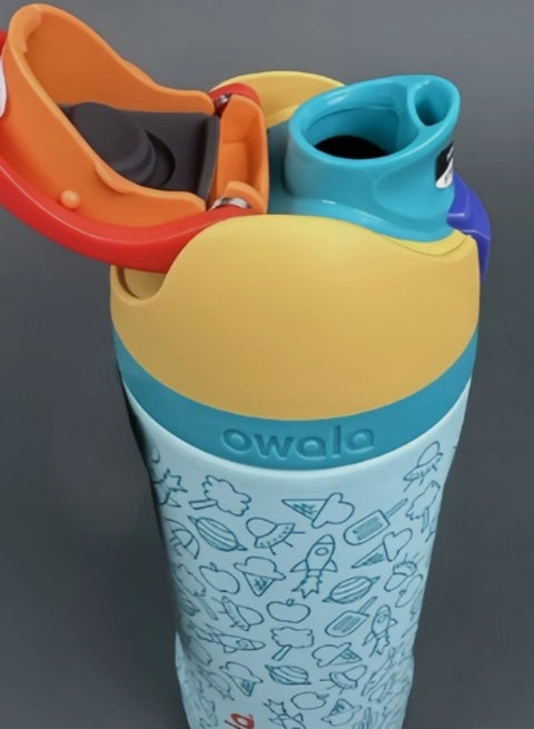 Owala Bottle Stainless Steel - Free Sip | Leak Proof | Blue Explorer | 950-710-480ml
