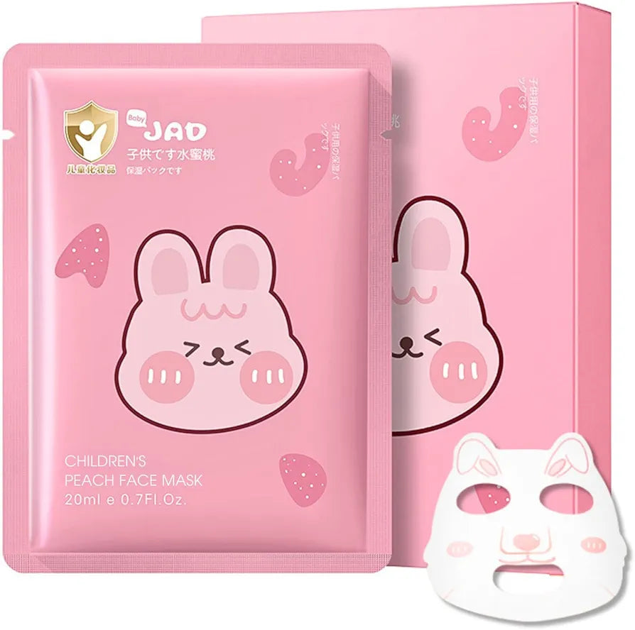 Face Mask Skincare for Teenage Animal Cute Painted Sheet Mask, Fruit Sheet Face Mask Set, Hydrating Face Mask Beauty