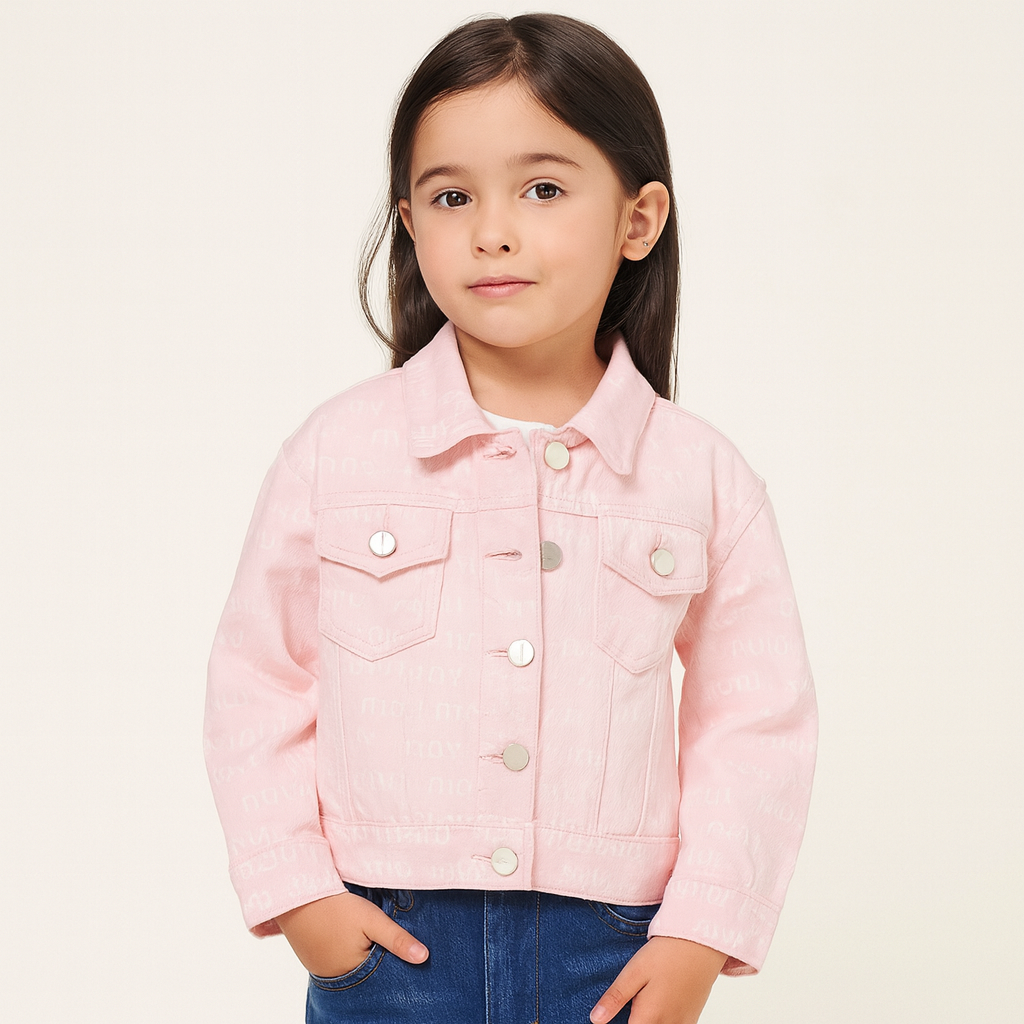 Pink Jacket For Girls Size 7-8y