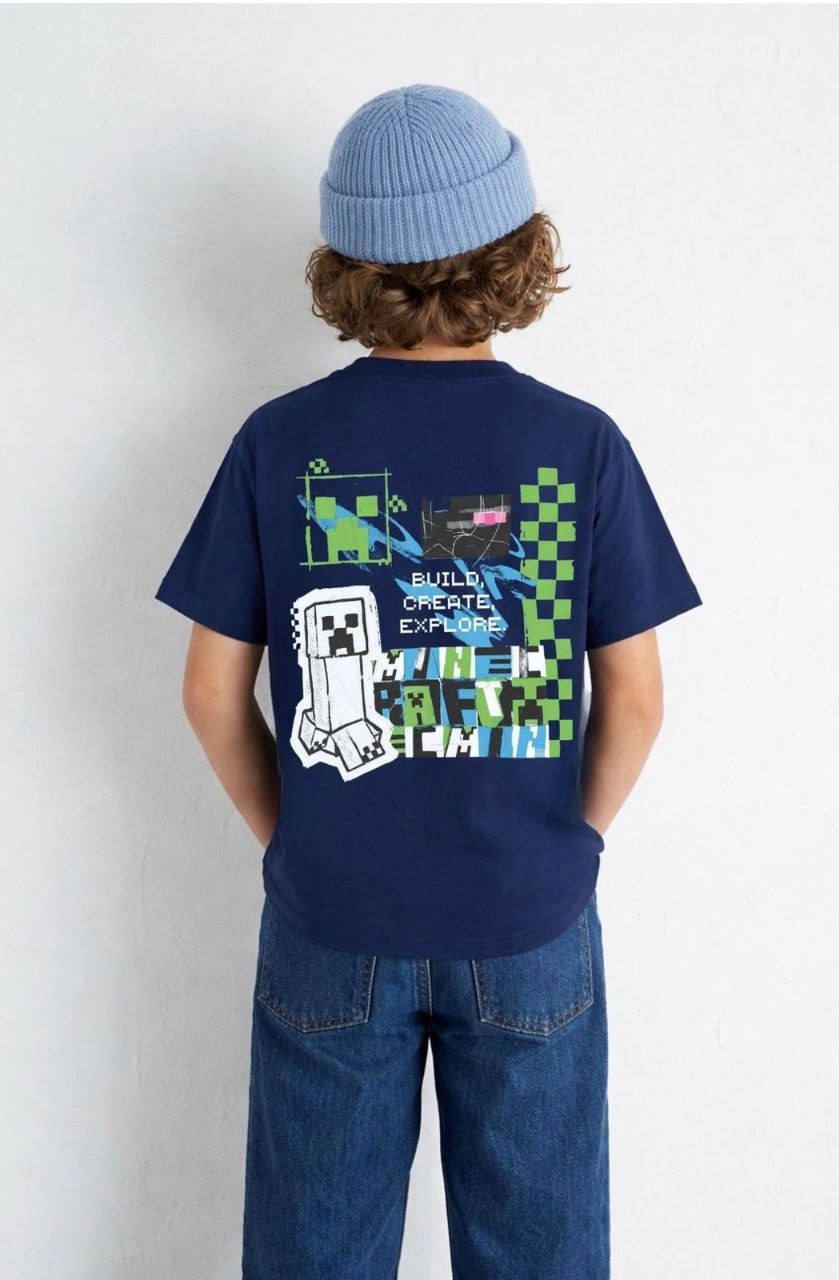 Cotton Tshirt Minecraft For Kids | Size 5-14y
