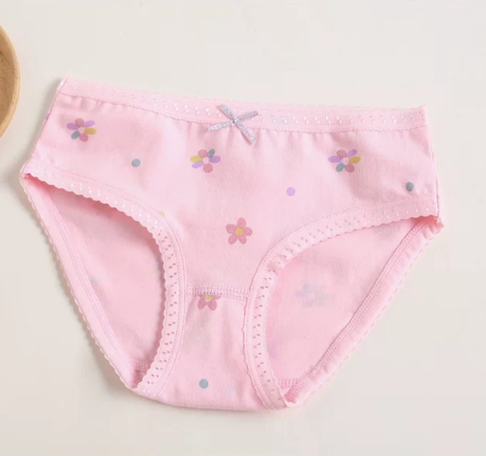 Toddler Baby Girls Cotton Underwear Boxer Briefs 3-12y Kids Panties Pink