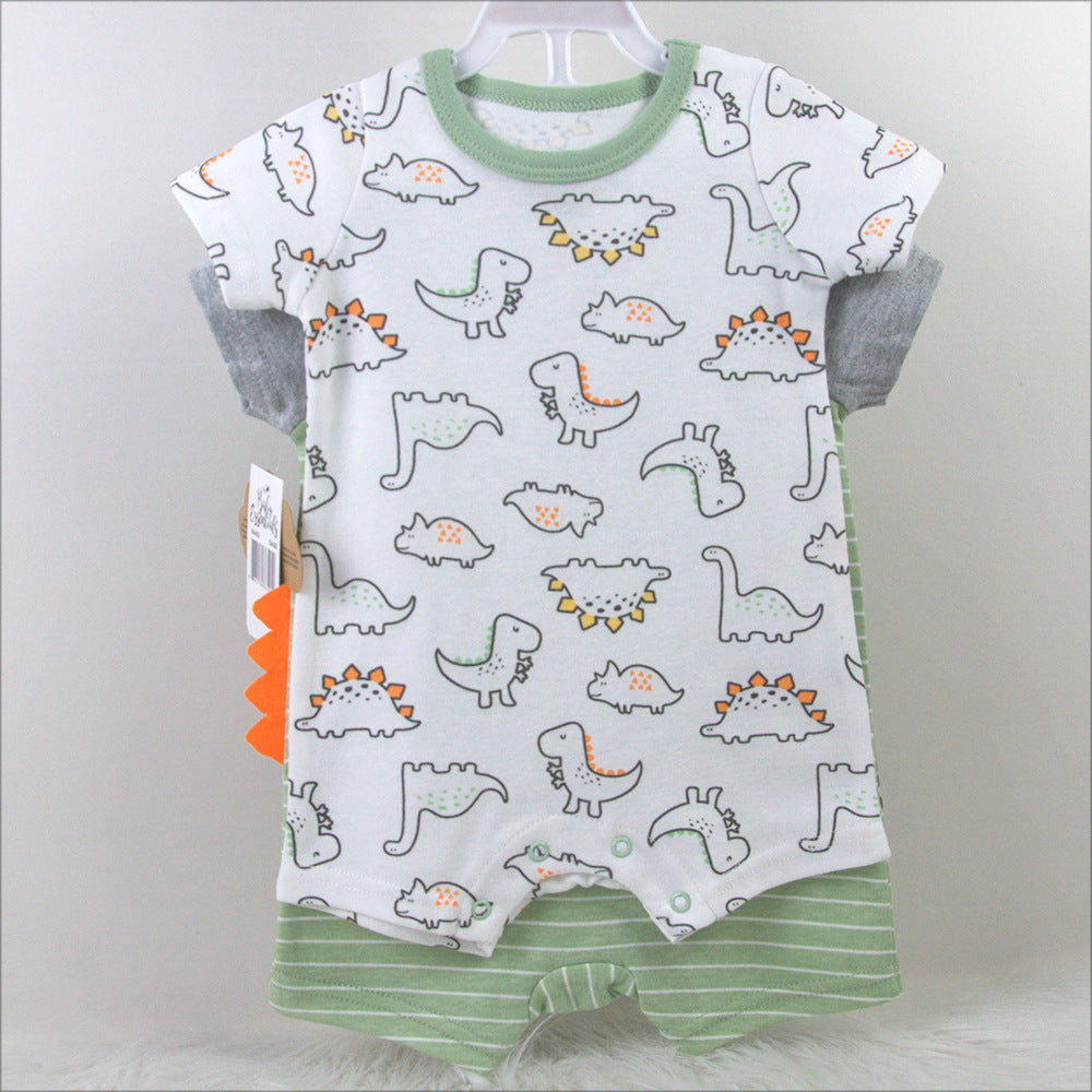 New Born Set Of 2 Pcs For Baby Boy Dinosaur Design Size 0-12months