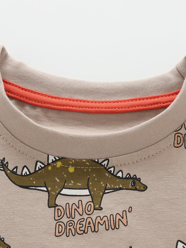 Boys Cotton Dinosaur – Soft Summer Outfit (3–10Y)