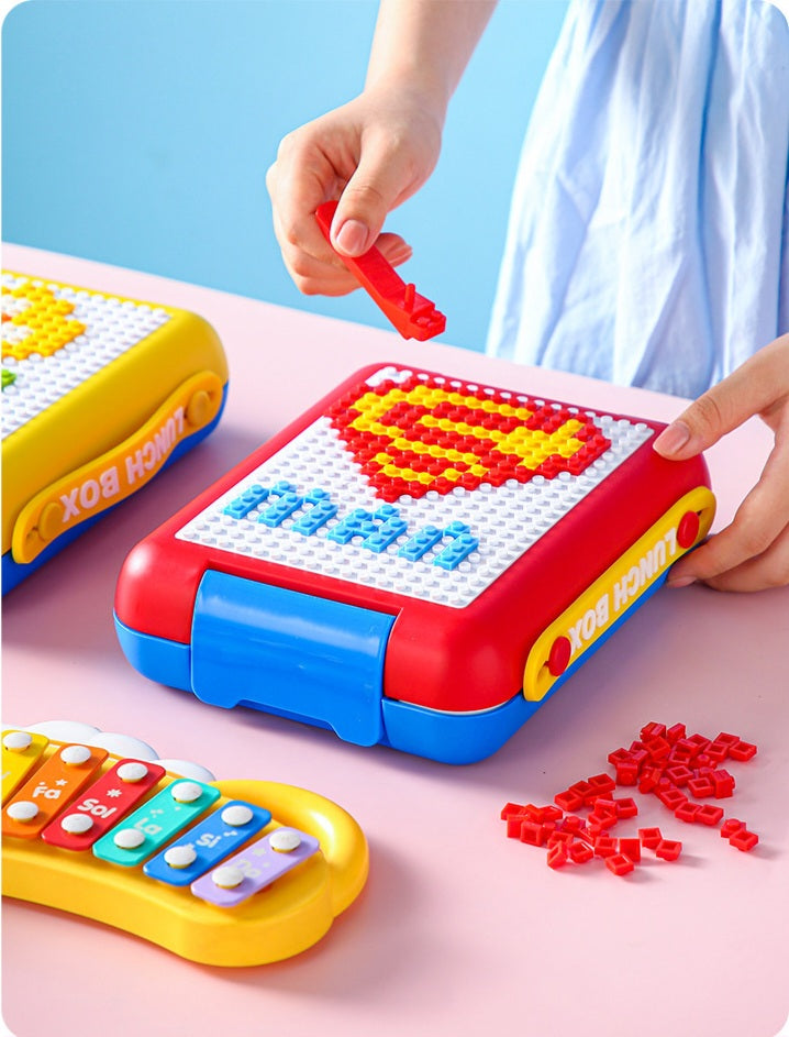 Lunch Box - Building Blocks | Fork & Spoon | 22.5×17.5×6.6cm